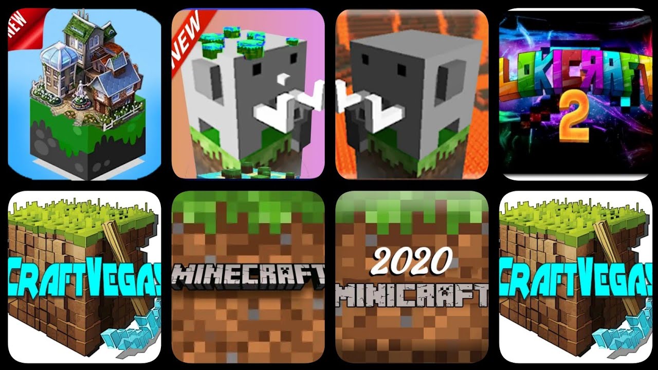 Minecraft VS Craftsman VS Craftsman2020 VS CraftVegas VS Minicraft2020 VS Lokicraft2 VS MasterCraft