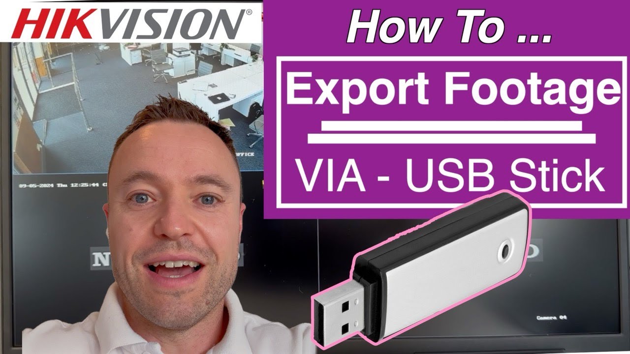How To Export & Save CCTV Footage to A USB Stick | Hikvision DVR & NVR  for High-Quality Backup