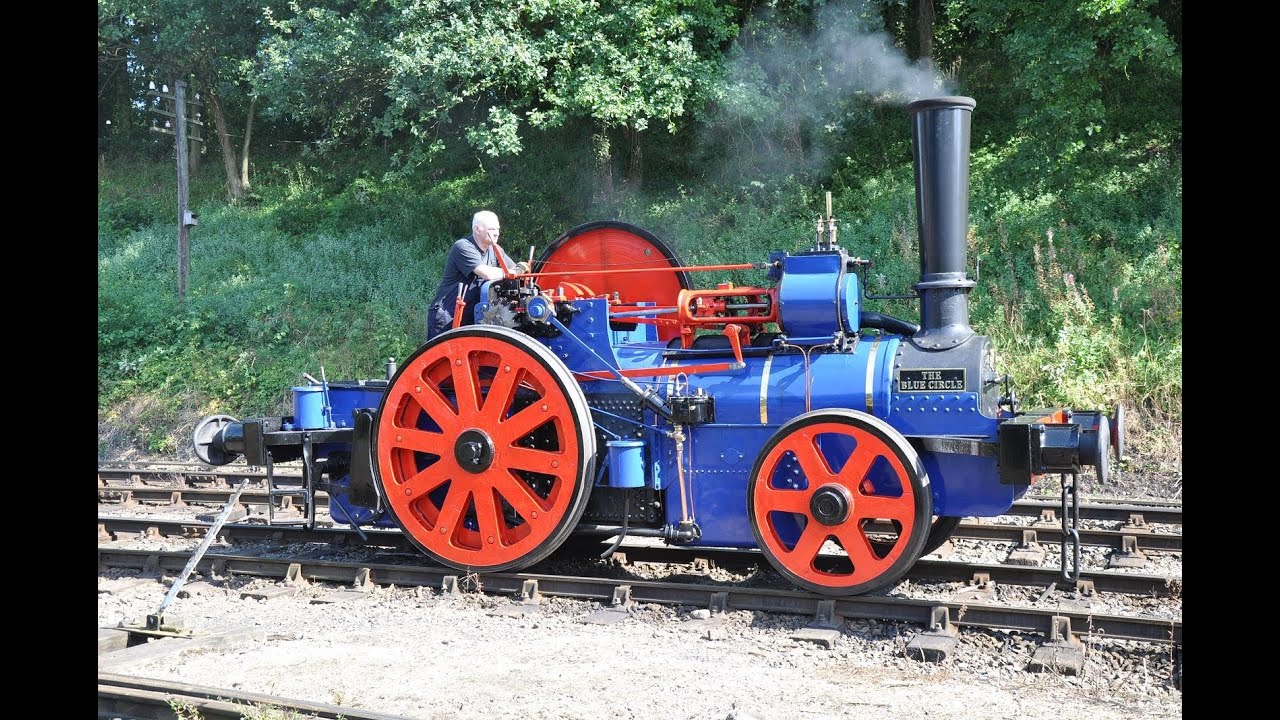 Aveling & Porter 'The Blue Circle' No.9449 (2-2-0) at The Battlefield Line Railway (15-Sep-2012)