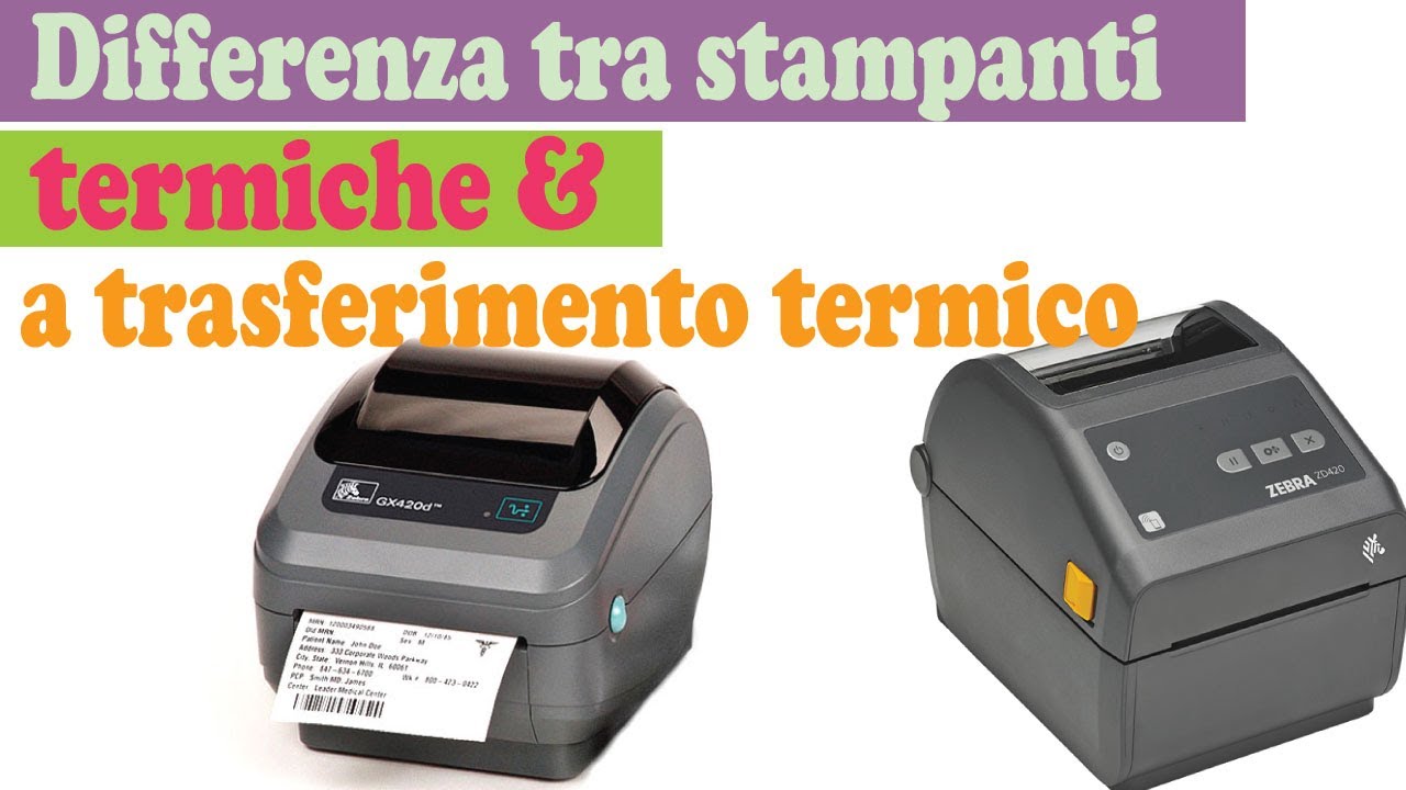 Differenza tra stampanti di etichette termiche e a trasferimento termico