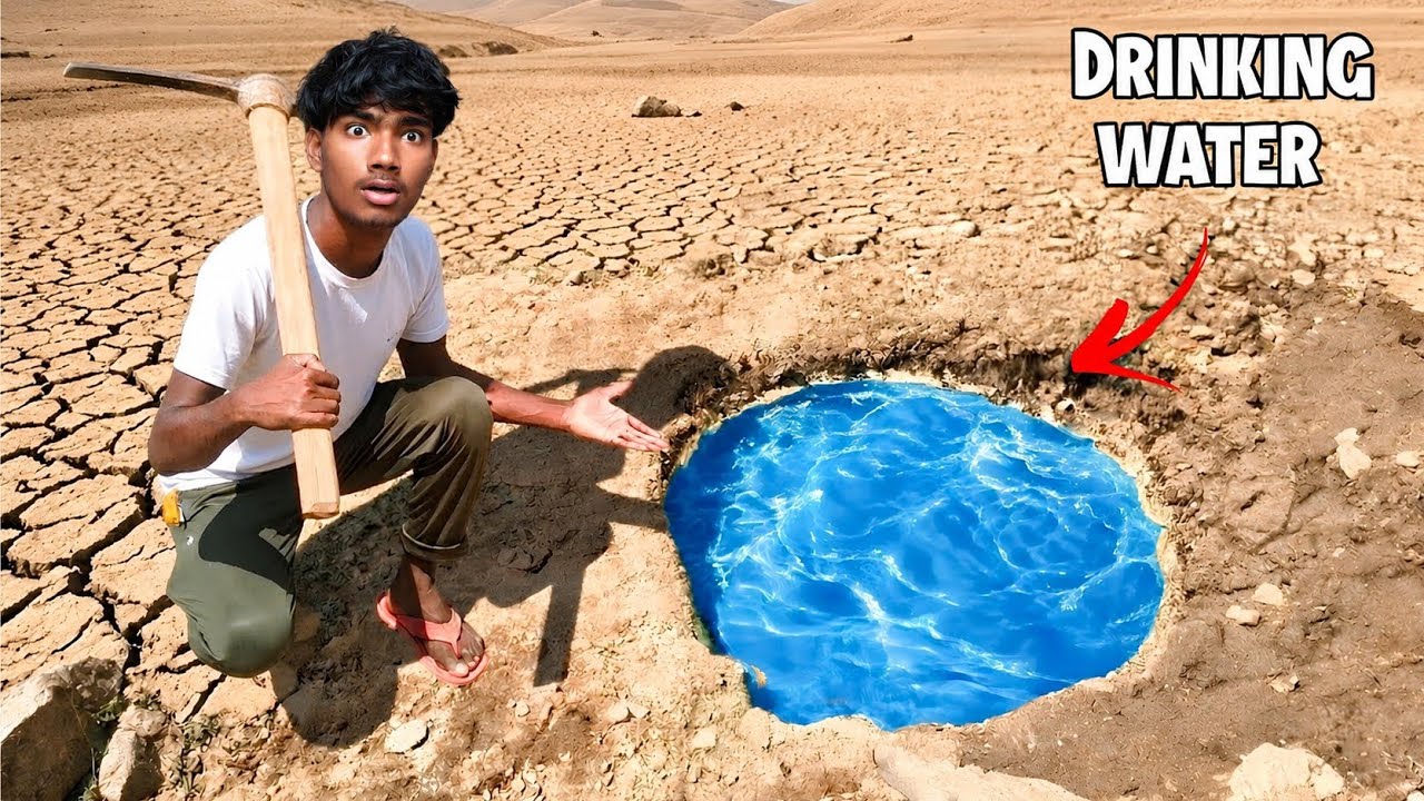 Dig Well And Drink Water Challenge 😱 - कुआँ खोद के पानी पियो |@MRINDIANHACKER 