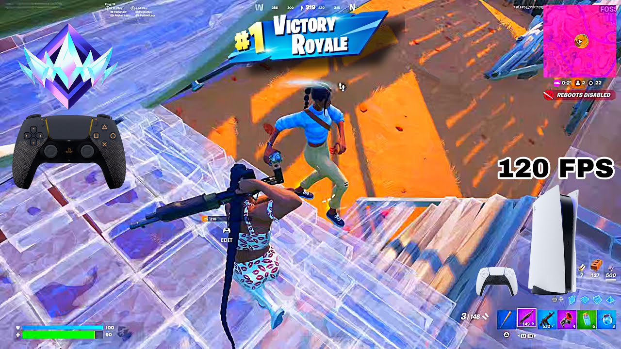 Fortnite Unreal Ranked Reload on PS5 | Controller Gameplay | 120 FPS