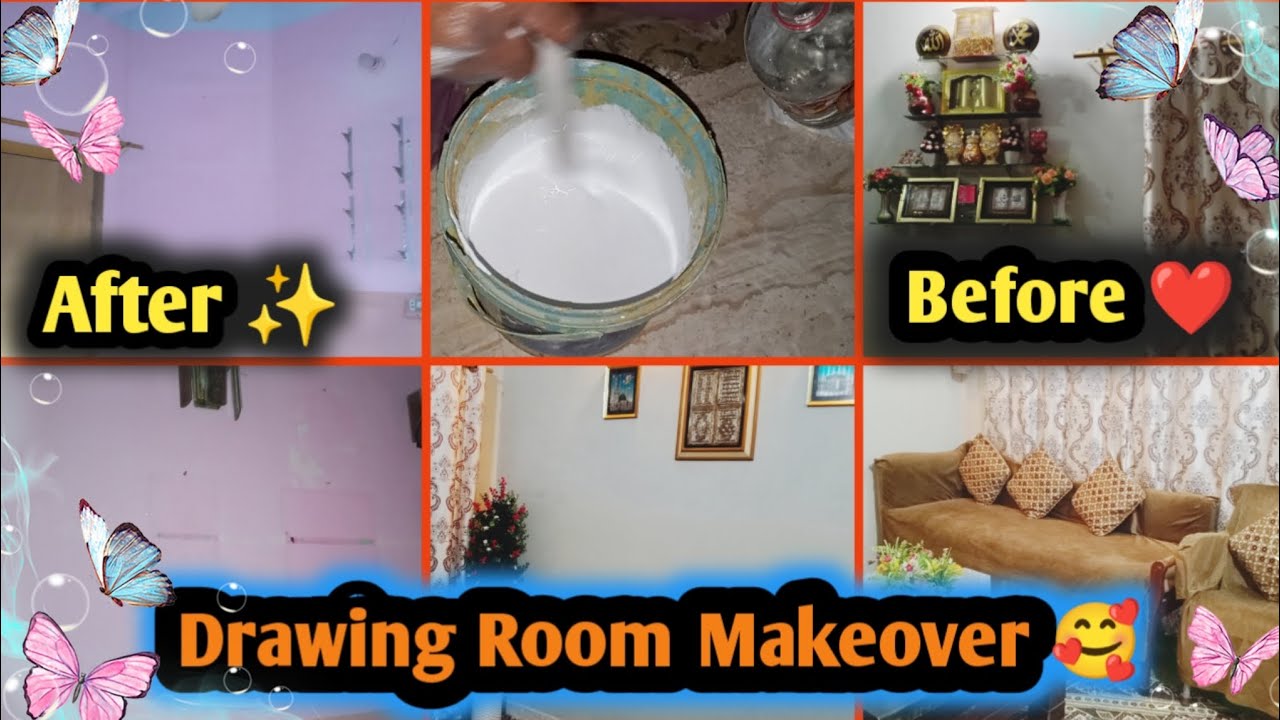 Before Se After Tak 💫| Amazing Drawing Room Makeover🥰❤️ #roommakeover @nighatkhalid1975 