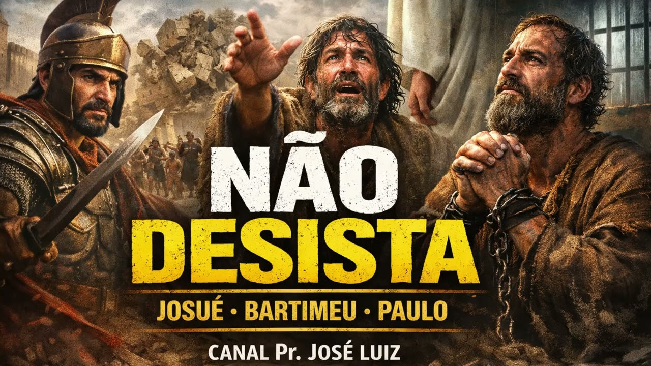 NÃO DESISTA 🙌 | Josué, Bartimeu e Paulo – Hino de Superação e Fé | Canal Pr. José Luiz