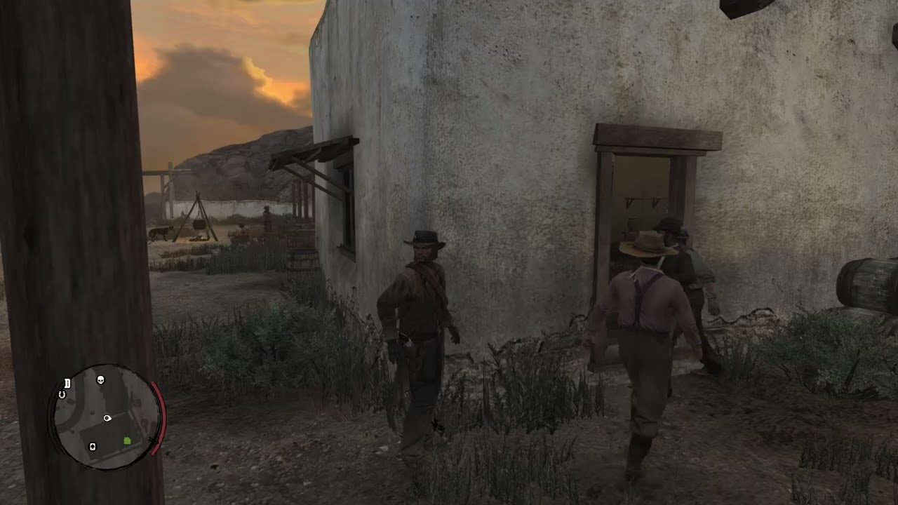 red dead npc gets stuck in doorway