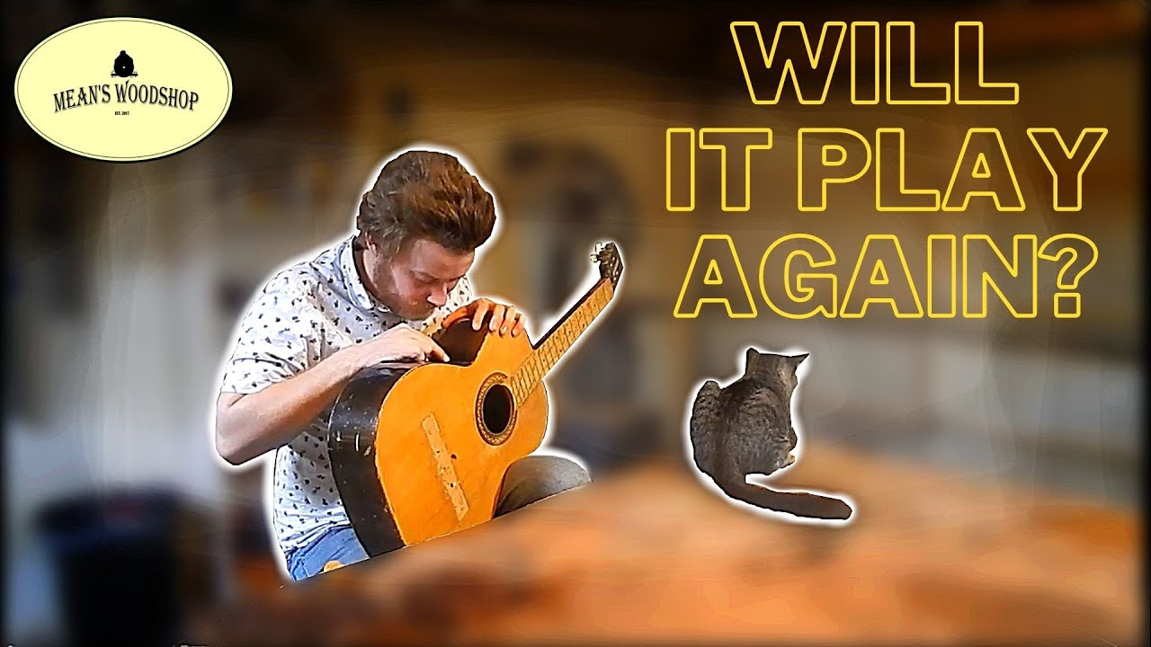 First Time Guitar Repair, Fixing An Old Jom Guitar