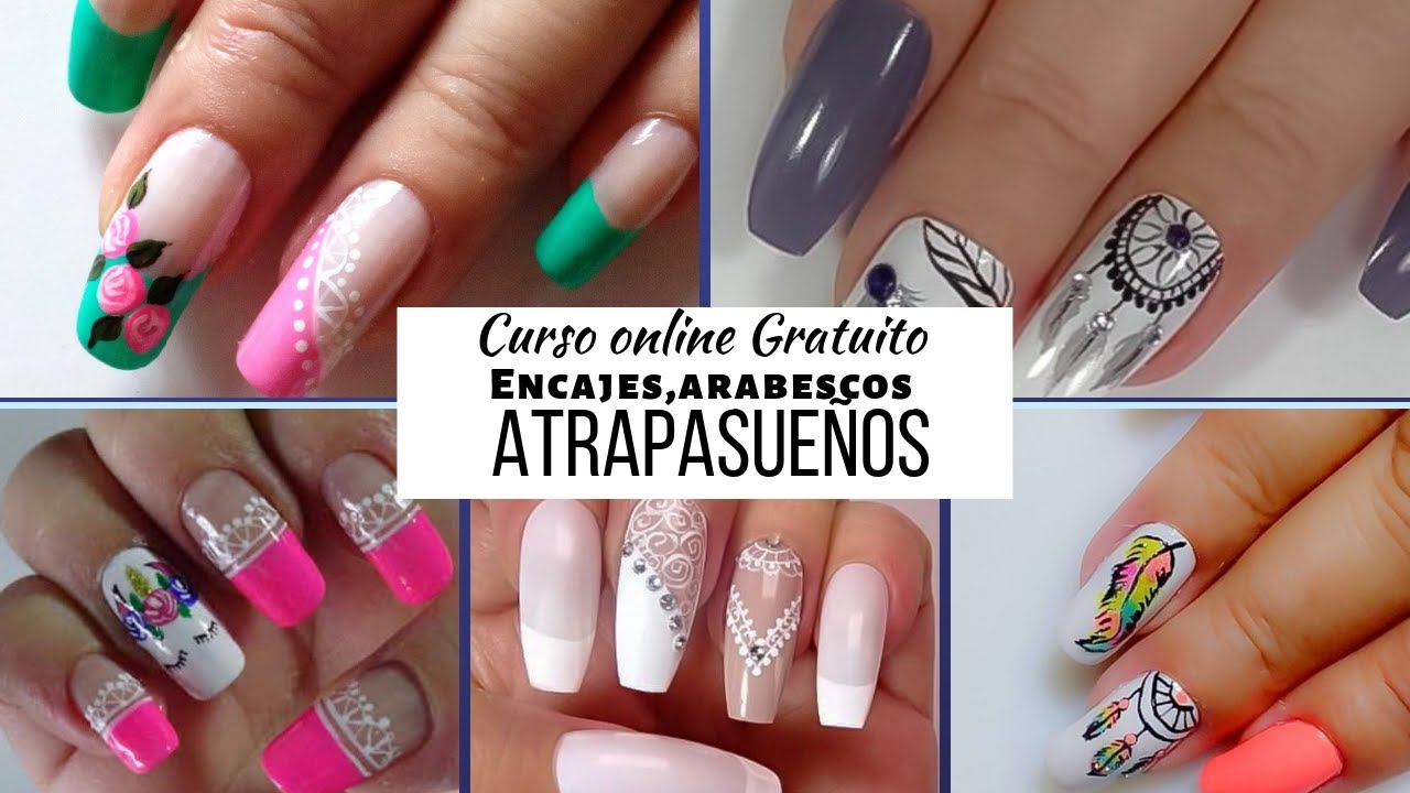 Curso nail art   Arabescos /clase / GRATUITO/
