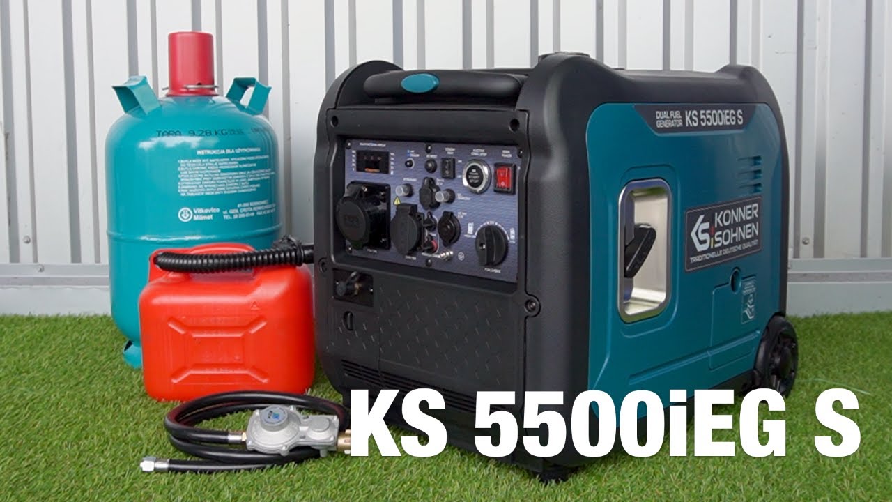 Inbetriebnahme des LPG/Benzin-Inverter-Generatoren von Könner & Söhnen KS 5500iEG S