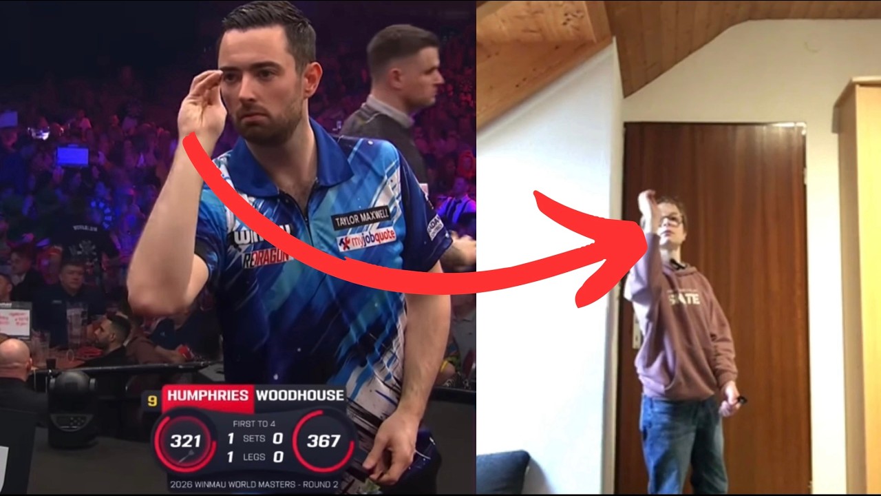 Ich imitiere Dartspieler!!!
