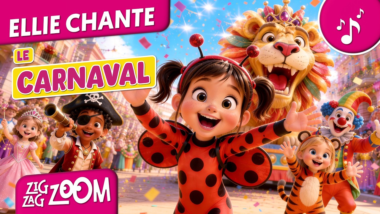 🎵 Ellie chante : Le Carnaval 🎭 | Chanson pour enfants joyeuse et festive