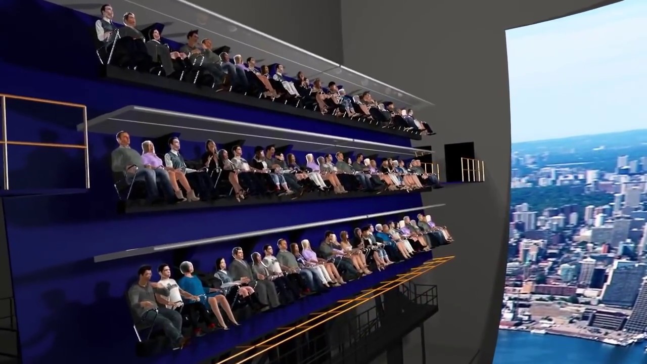 Flying Theatre attraction from Dynamic Attractions