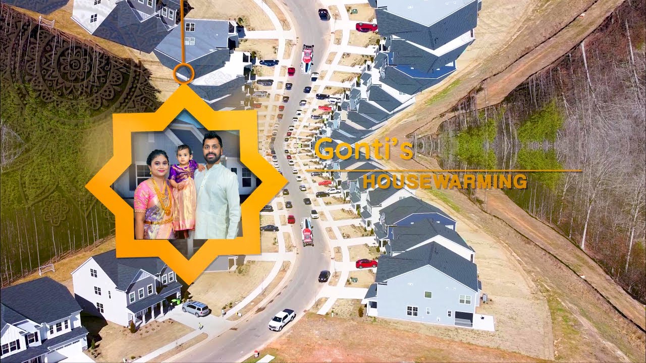 Gonti's Housewarming | Soujanya&Praveen| 🏡 |  4K Video | Holly Springs | NC | USA | #3eyephotography