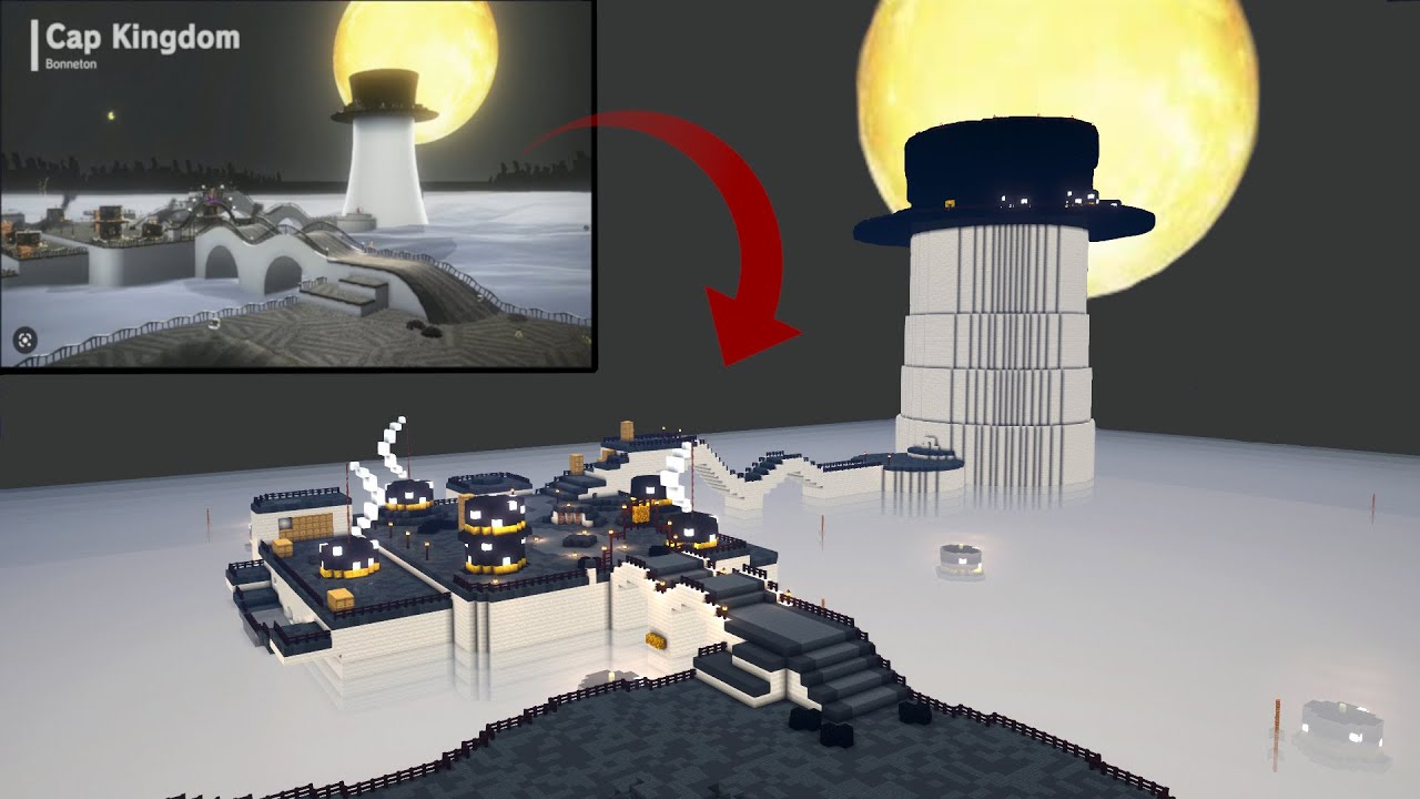 Building Mario Odyssey in Minecraft! [Cap Kingdom]