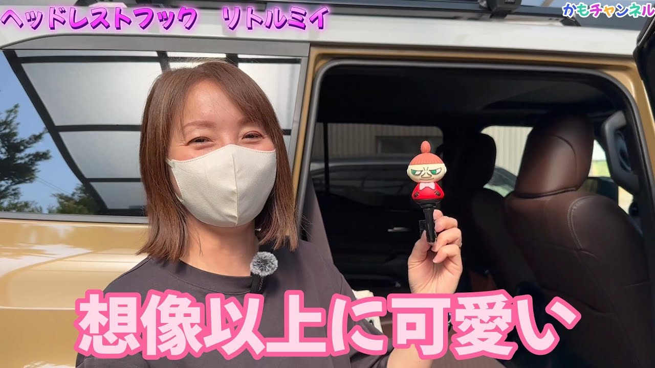 リトルミイのヘッドレストフックを買いました。想像以上に可愛くて車の差し色にもピッタリ！！
