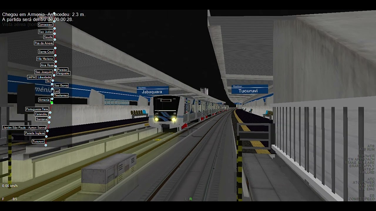OPENBVE METRO SP LINHA 1 AZUL COM O FROTA J