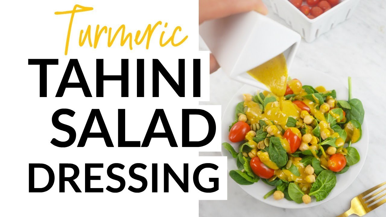 Turmeric Tahini Dressing // VEGAN + GLUTEN-FREE