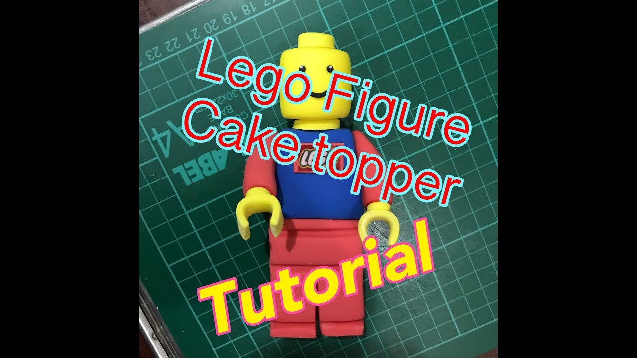 An easy way on how to make a Lego man cake topper