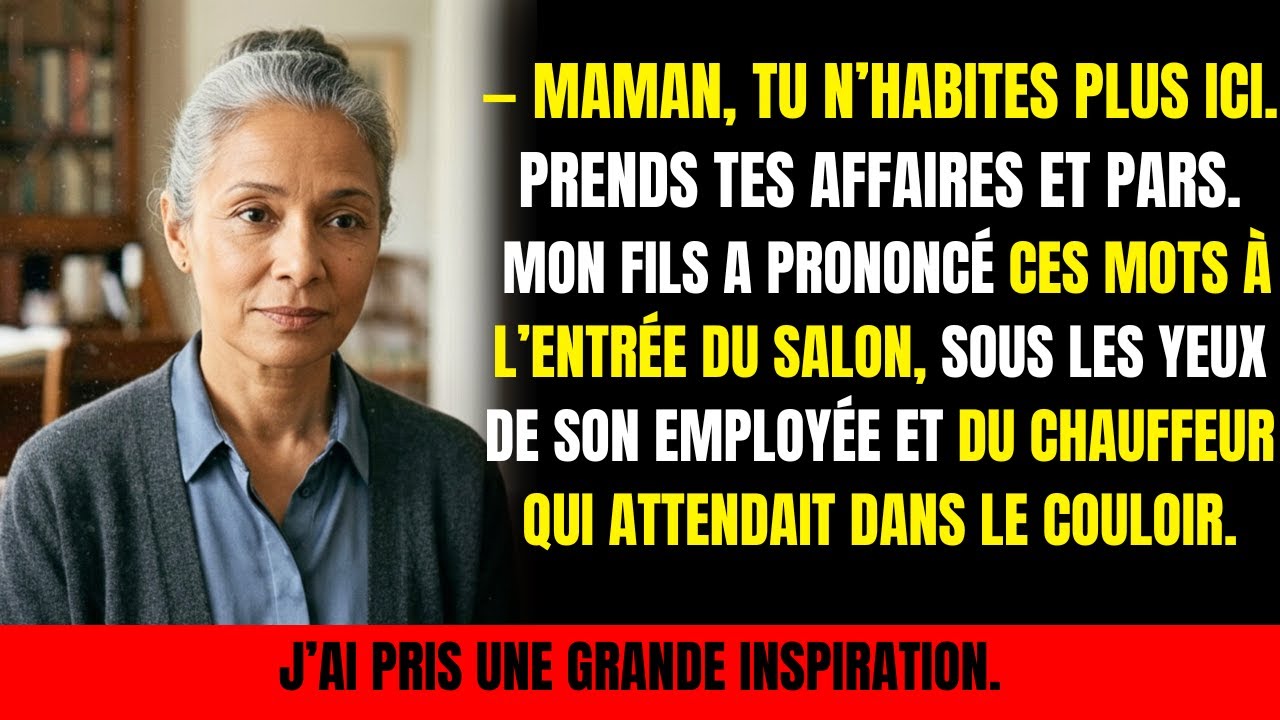 Mon fils est devenu riche, m’a chassée… puis m’a vue assise avec le directeur de la banque