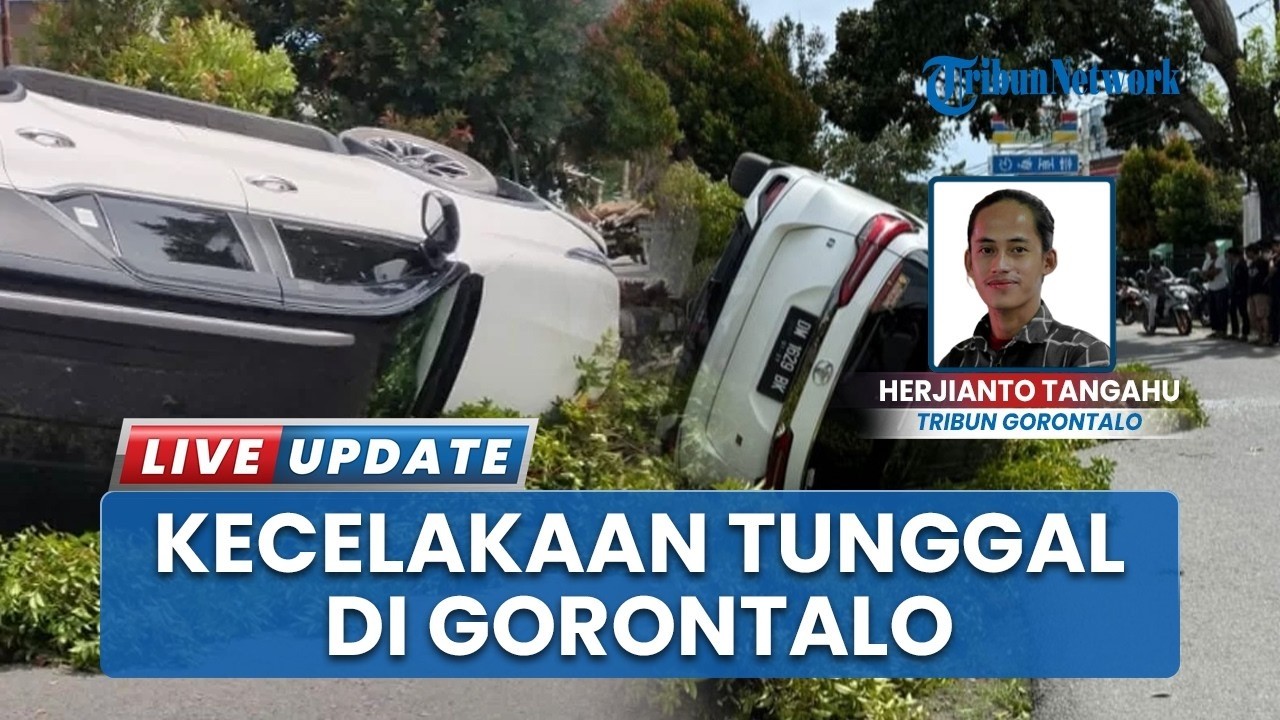 GORONTALO UPDATE~Laka Tragis! Sopir Fortuner Banting Setir Hindari Bentor hingga Terguling
