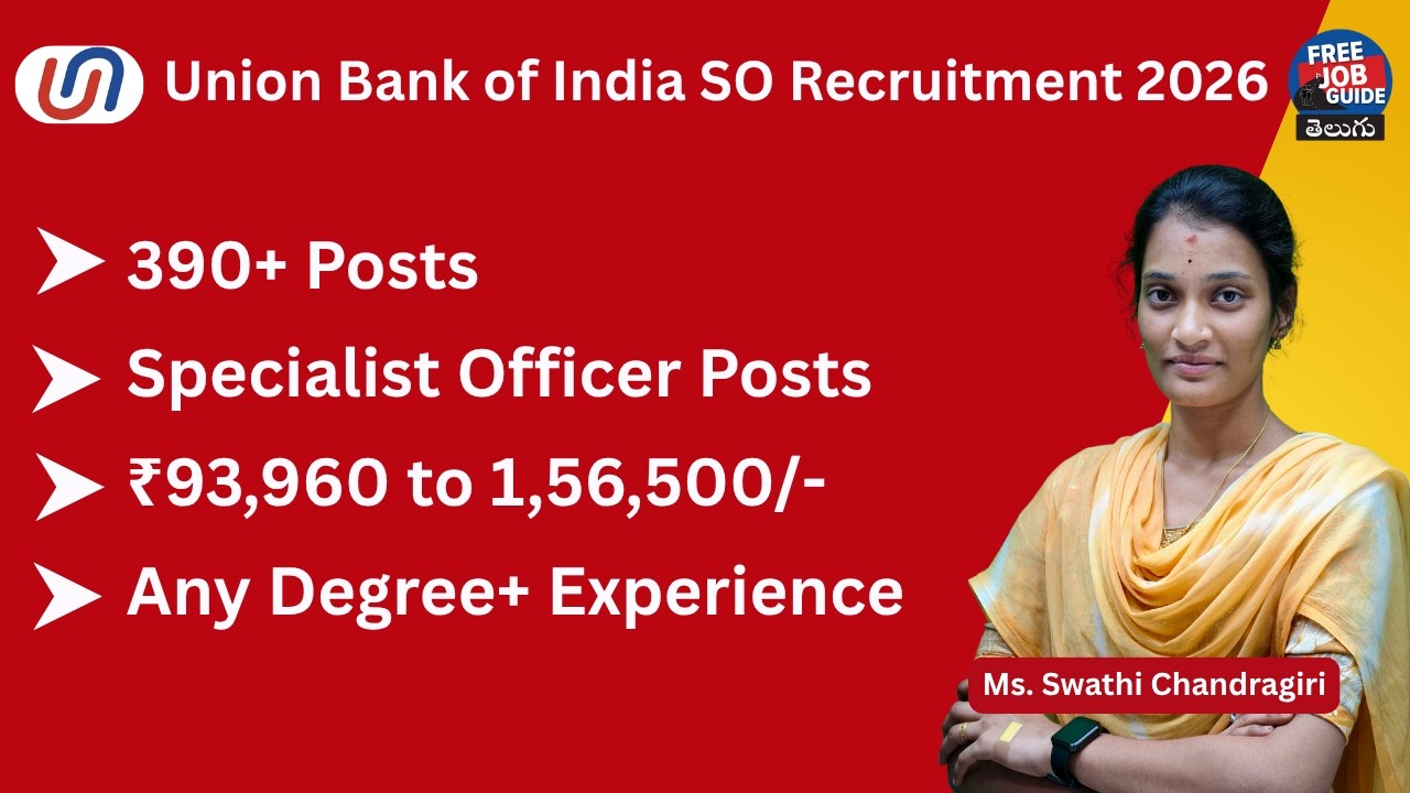 📢 Union Bank of India SO Recruitment | 500 Specialist Officer Posts | Bank Jobs Update