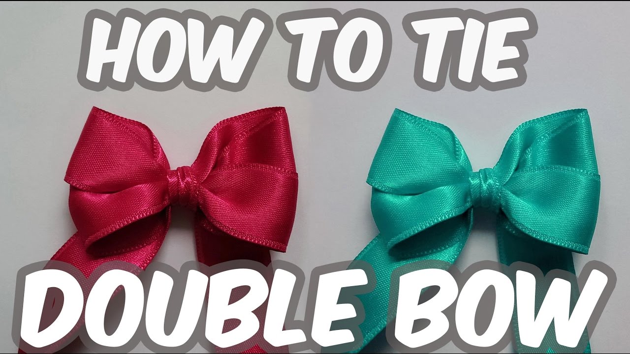 How To Tie Double Bow | Kako vezati duplu ma&scaron;nu