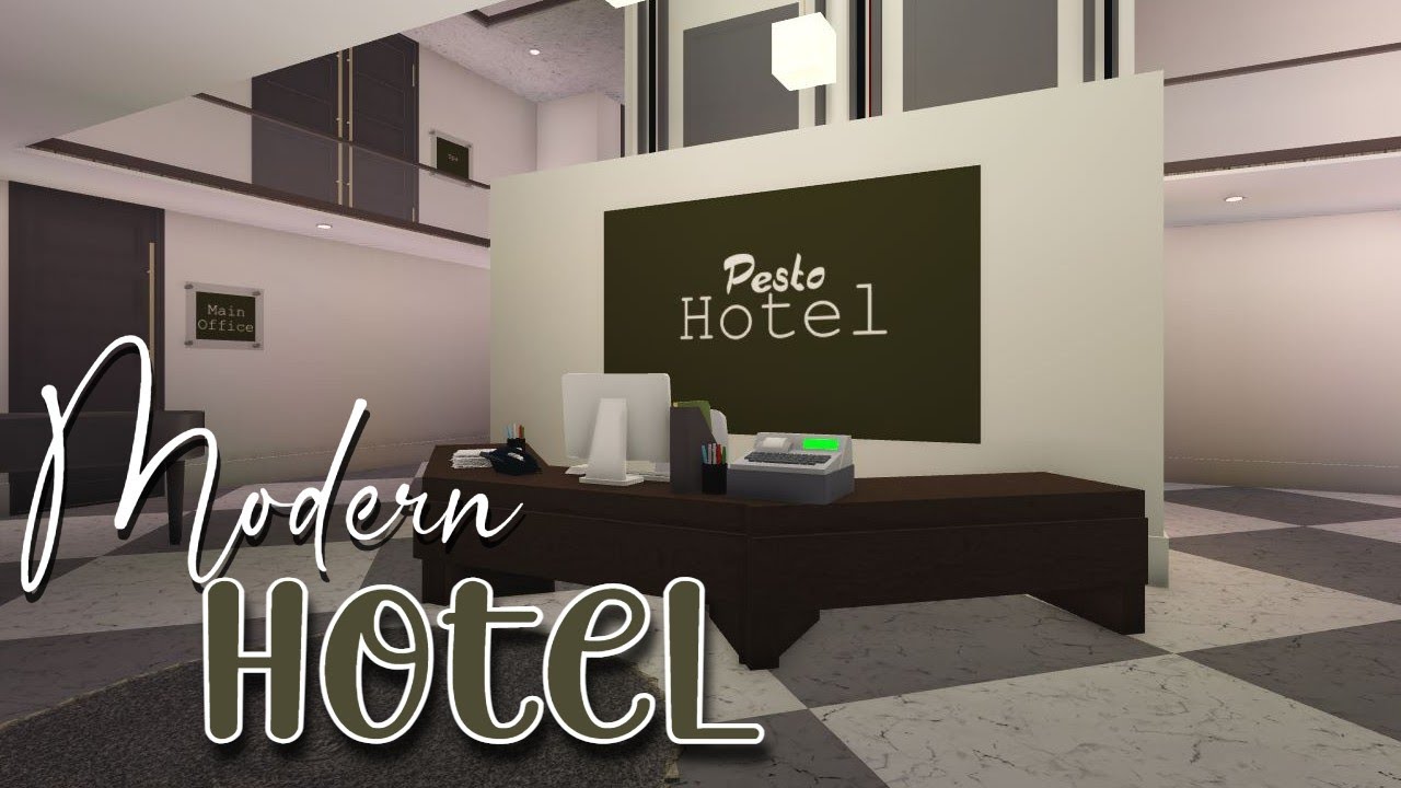 ||BLOXBURG MODERN HOTEL SPEED BUILD+TOUR|| +SimplyKenn+