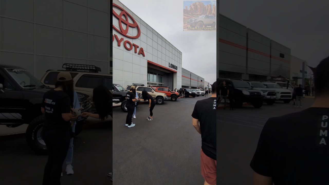 🚗Car meet at the Dealership#longo #toyotadealership #cardealership #carmeet #carsandcoffee #toyota