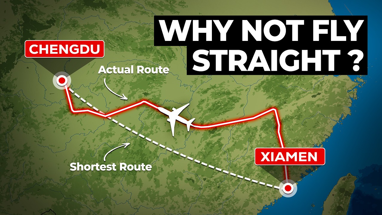 Почему авиамаршруты Китая выглядят именно так?