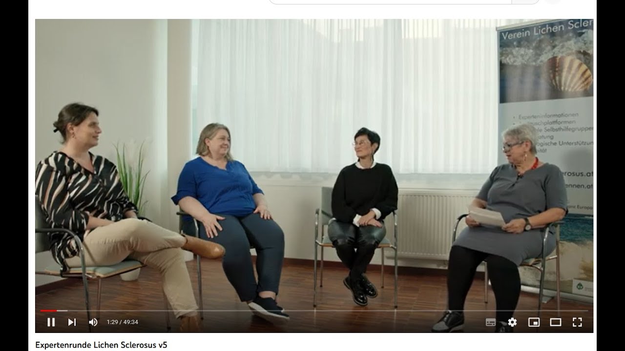 Expertentalk - Lichen Sclerosus im Gespräch, Vereins-Interview mit 5 Ärztinnen/Therapeutinnen