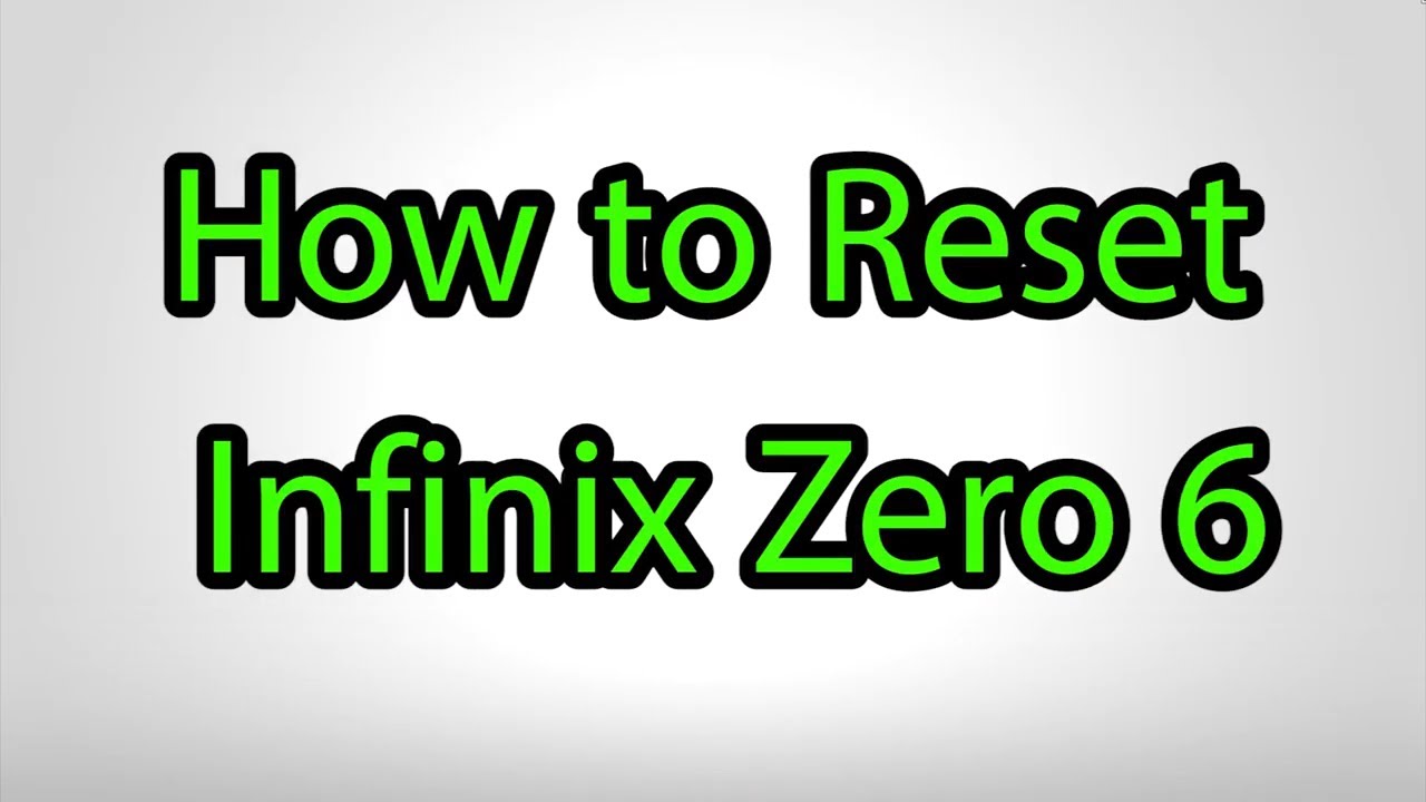 How to Hard Reset Infinix Zero 6 - Pattern Unlock