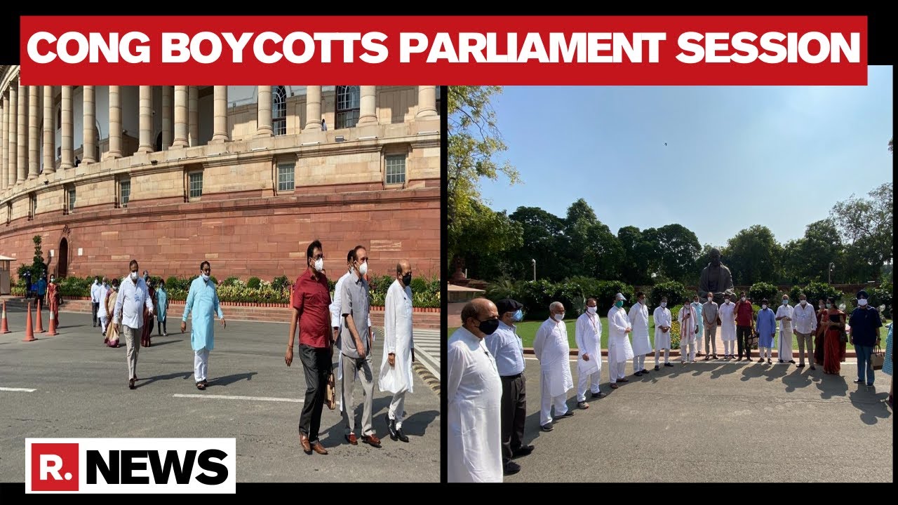 Congress Leaders Walk Out Of Rajya Sabha; Demand Revocation Of Suspension For MPs