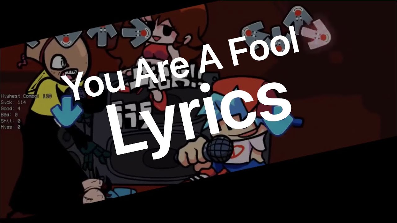 You Are A FOOL! LYRICS! (Friday Night Funkin) Vs. Mr. Brightside