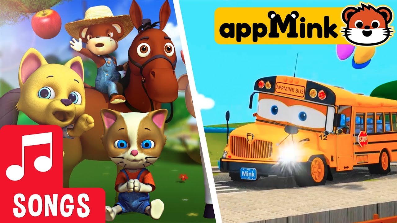 #appMink Wheels on the Bus | Old McDonald Nursery Rhymes