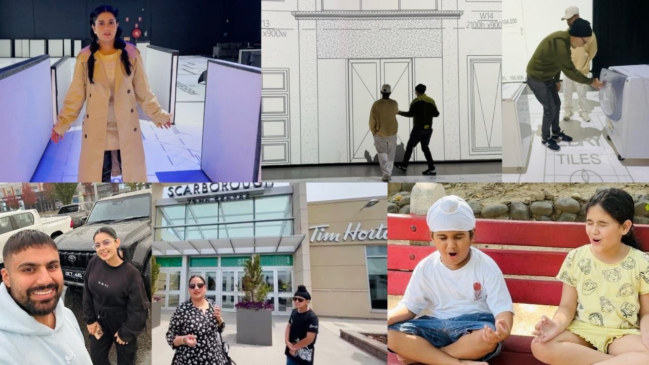 DREAM HOUSE VICH FIRST WALK THROUGH | BABLI BHUA JI FIRST TIME IN CANADA PLAZA | INDER & KIRAT