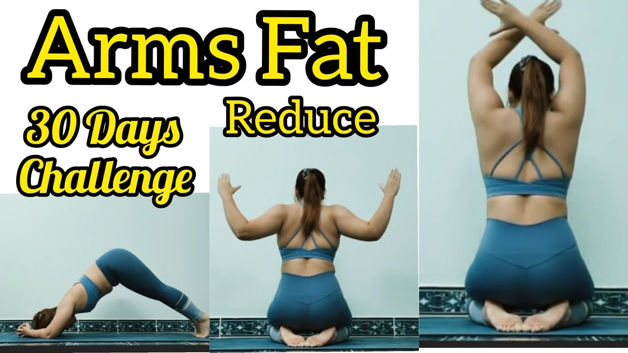Day-21 || 10 Best Exercise for Arms Fat Reduce 🔥at Home | Arms Fat | Yoga with Souvik