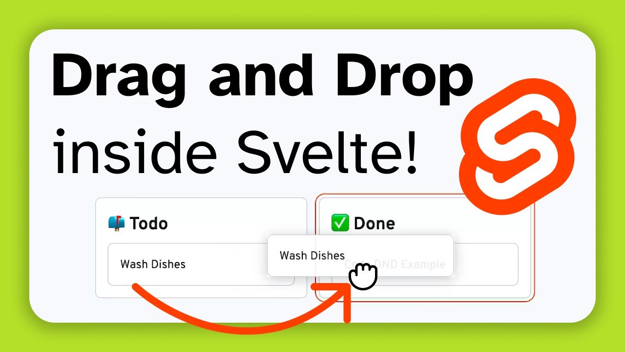 Svelte makes Drag And Drop API easy!