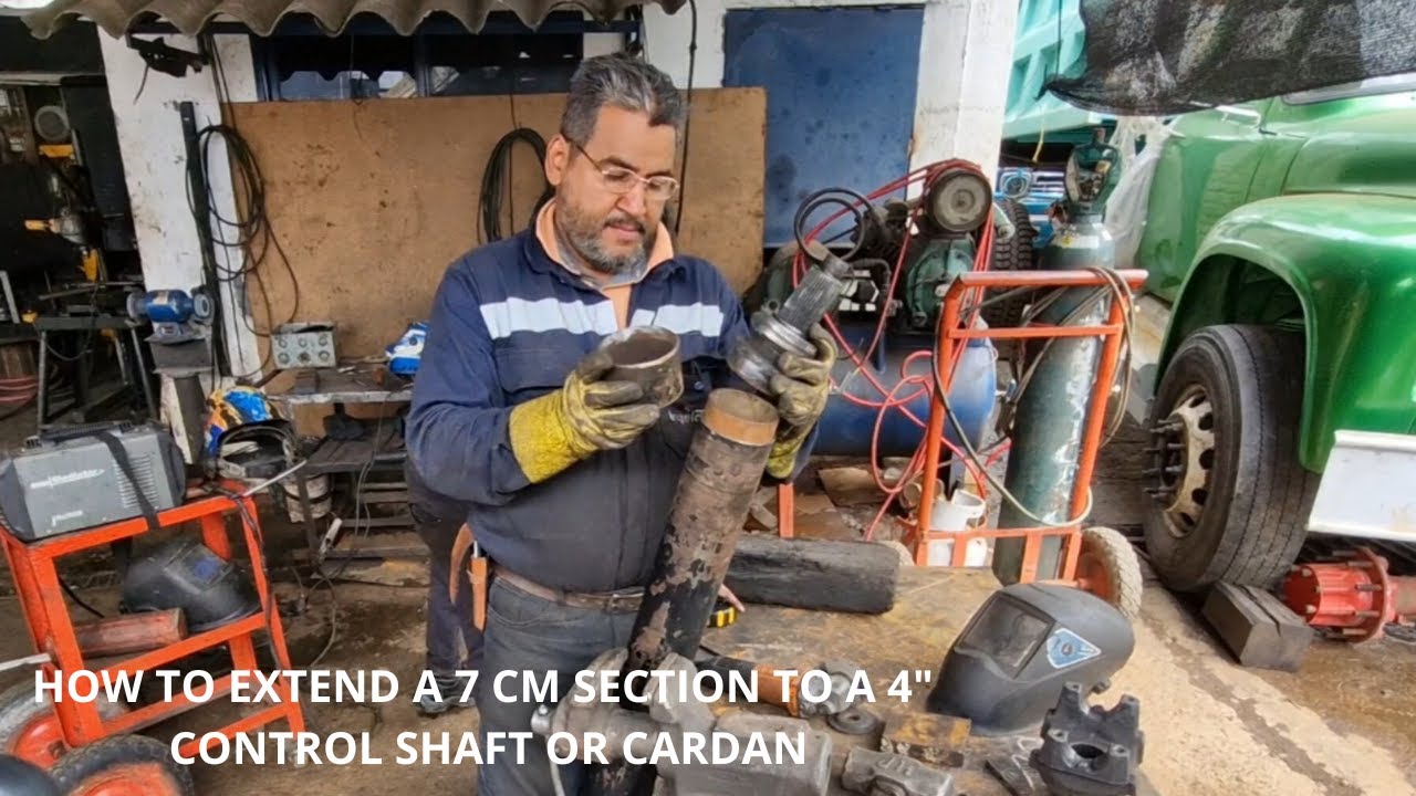 COMO ALARGAR UN TRAMO DE 7 CM A EJE DE MANDO O CARDAN DE 4