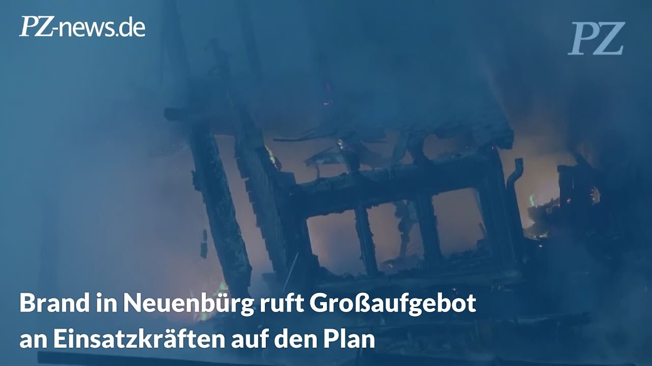 Brand in Neuenbürg ruft Großaufgebot an Einsatzkräften auf den Plan