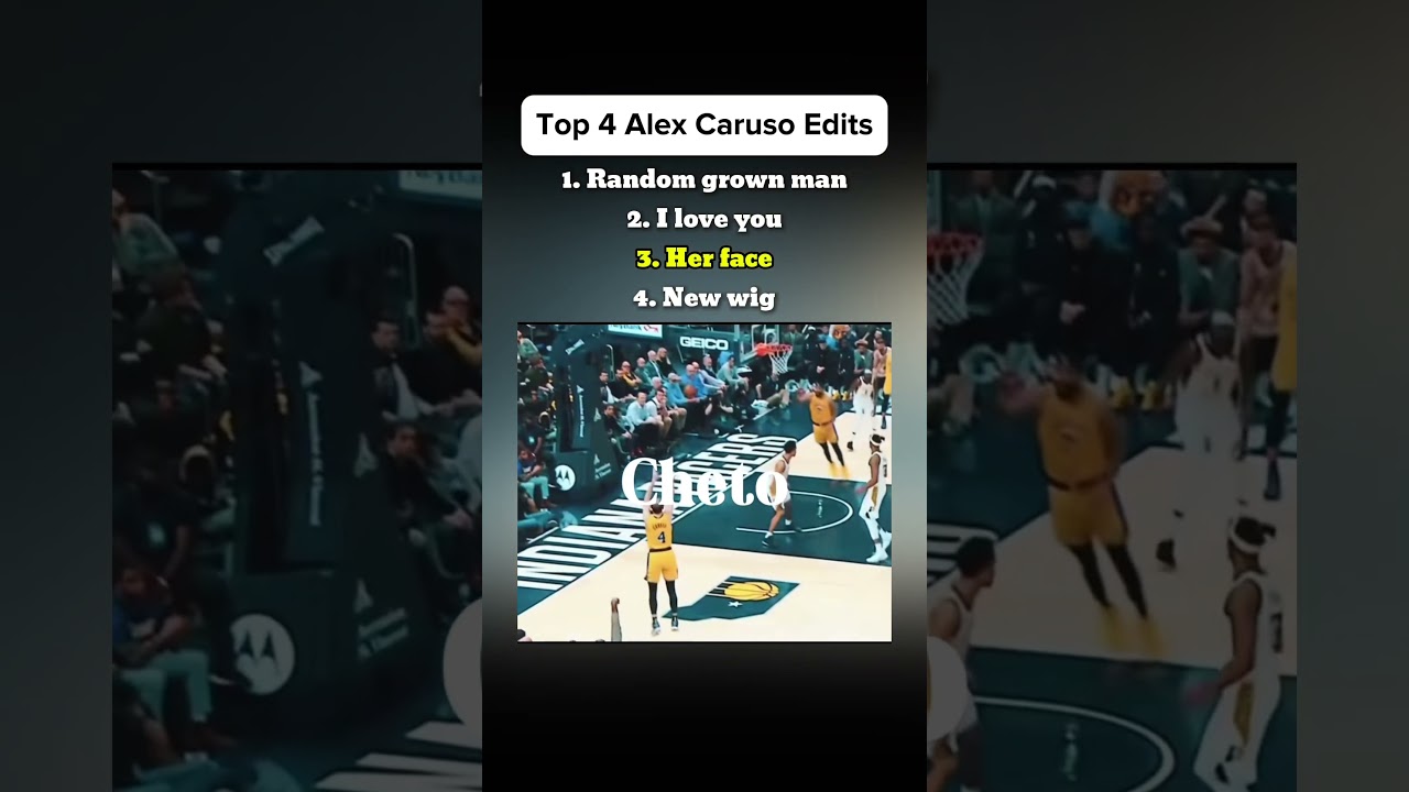 Top 4 Alex Caruso Edits 😳😂 #nba #basketball