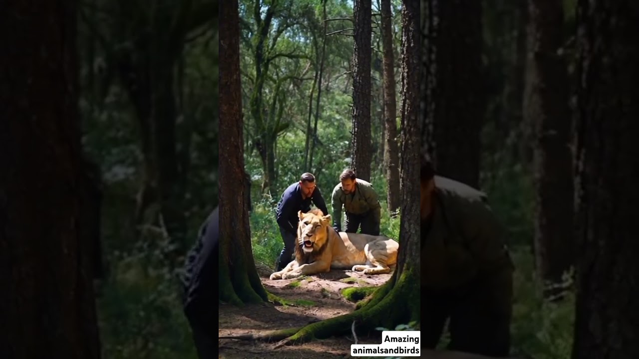 Weak Lion's Brave Rescue from the Wilderness | Heartwarming Forest Survival Story