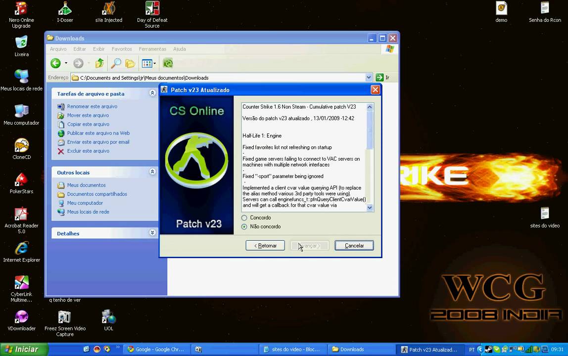 Como Instalar O Counter Strike 1.6 NoN Steam (com links)
