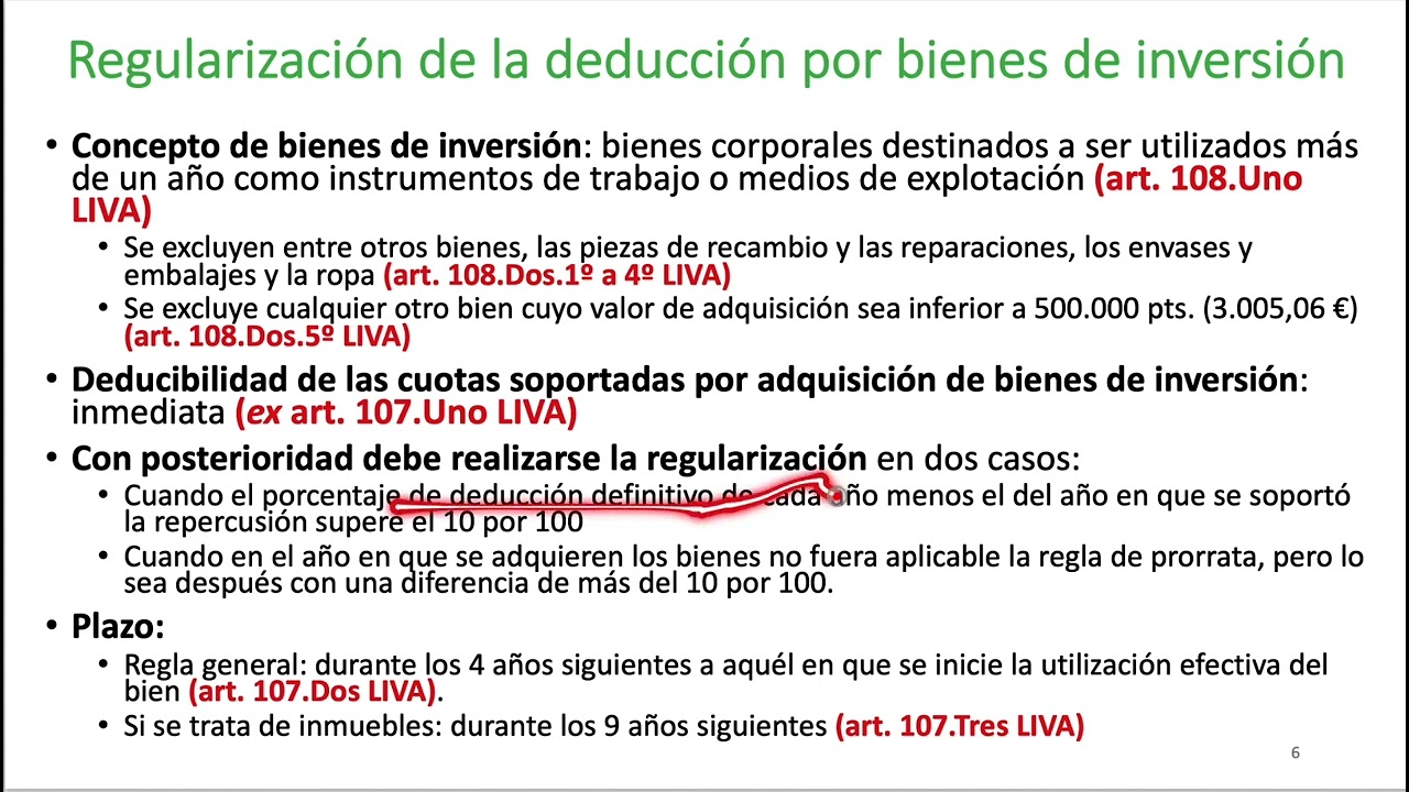 IVA 08 02 Especialidades en la prorrata: Regularización en general