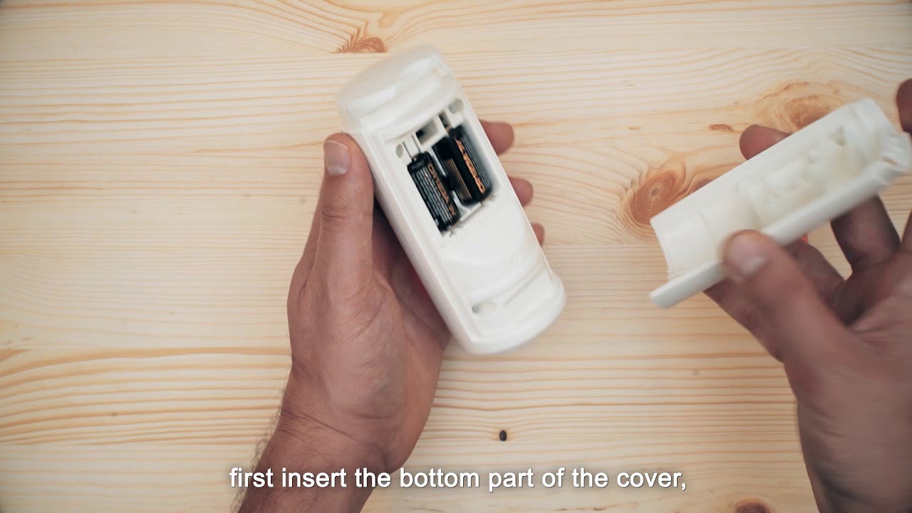 PowerG Wireless Outdoor Curtain PIR Detector - Installation instructions