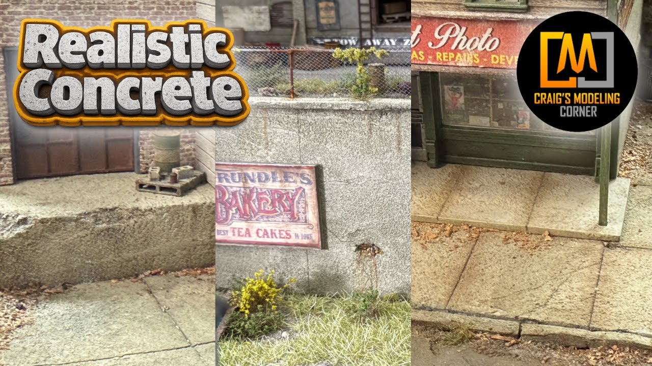 How To Make The Most Realistic Concrete (Walls / Sidewalks / Platforms) Ever!