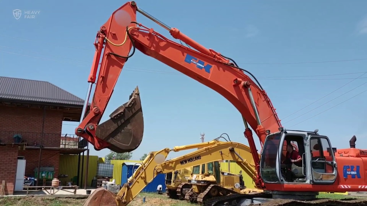 Гусеничный экскаватор Fiat Kobelco EX 455 &ndash; продается на HEAVY FAIR! Видео диагностика экскаватора