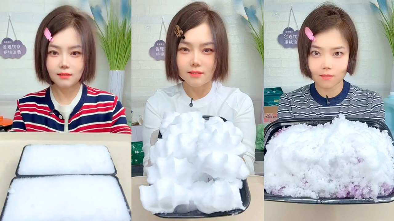 Homemade Traditional Chinese Ice Eating Show #110