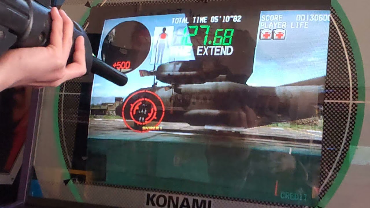 コナミ サイレントスコープ2 実機 ノーコンティニュークリア動画(ジャッカルルート)/KONAMI SILENT SCOPE 2 REAL MACHINE 1CC(JACKAL ROUTE)