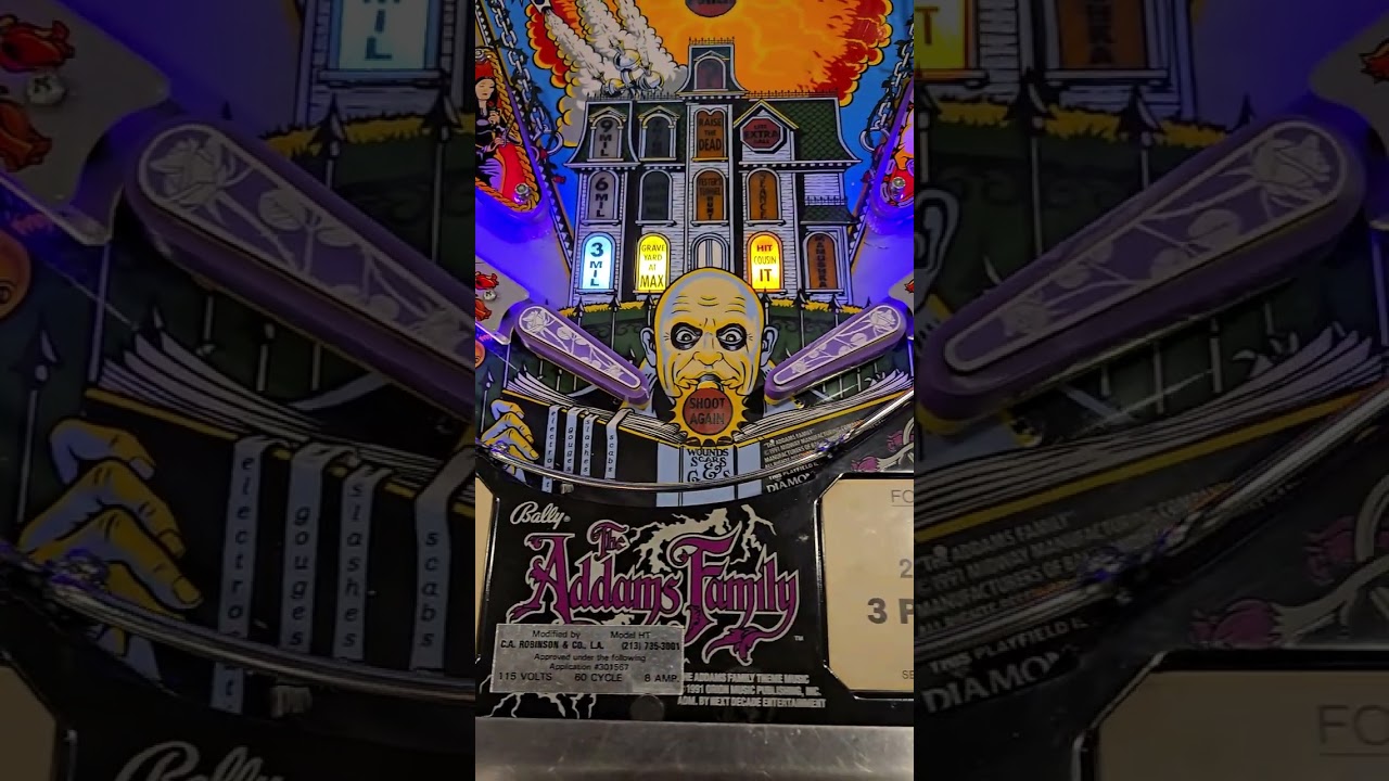 Addams Family Pinball Machine (Bally) - For Sale @Pinball805.com