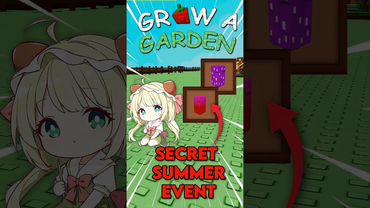 😱 SECRETS IN THE SUMMER EVENT YOU DIDNT KNOW ABOUT IN GROW A GARDEN #roblox #shorts