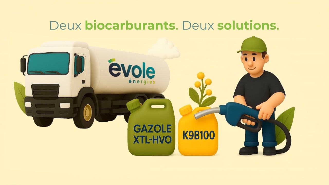 Biocarburants nouvelle génération : B100 & XTL-HVO par évole énergies
